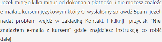 Odbiór Zakupionego Kursu Szkolenia Językowe Suraż